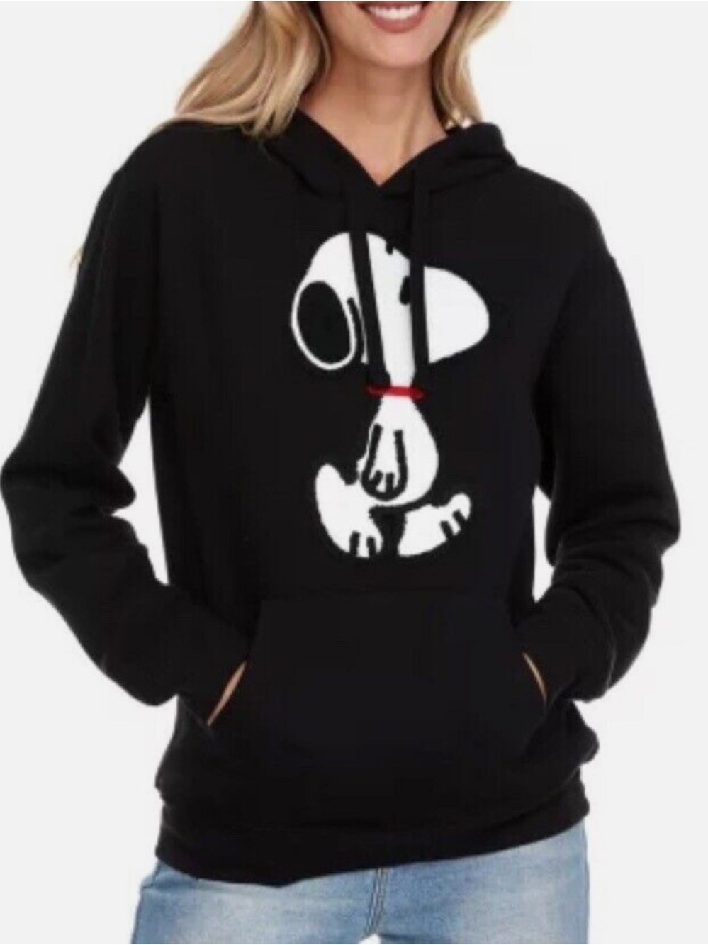 Peanuts licensed Snoopy Embroidered Hoodie Size Large Women’s